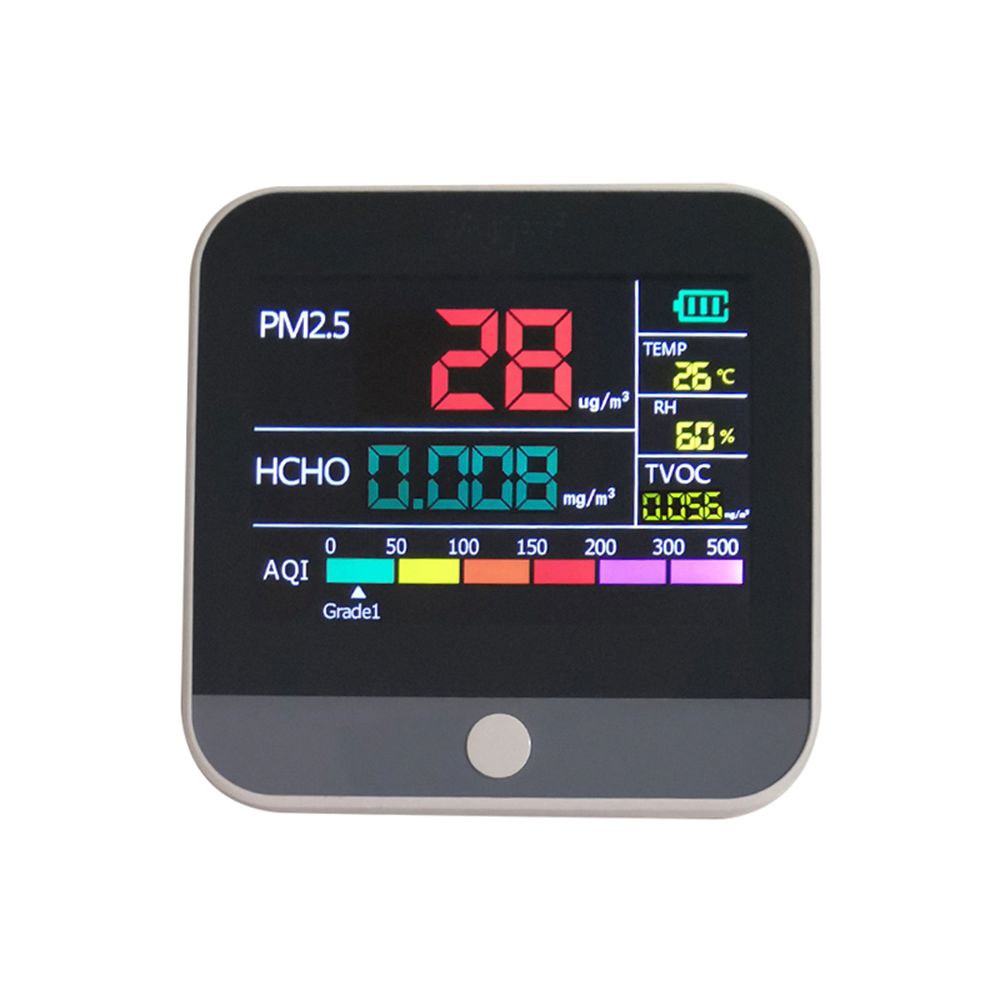 8 in 1 Highly Accurate AQI Meter for Complete Air Quality Data